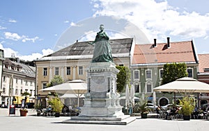 Maria Theresa monument at Neuer Platz, Klagenfurt